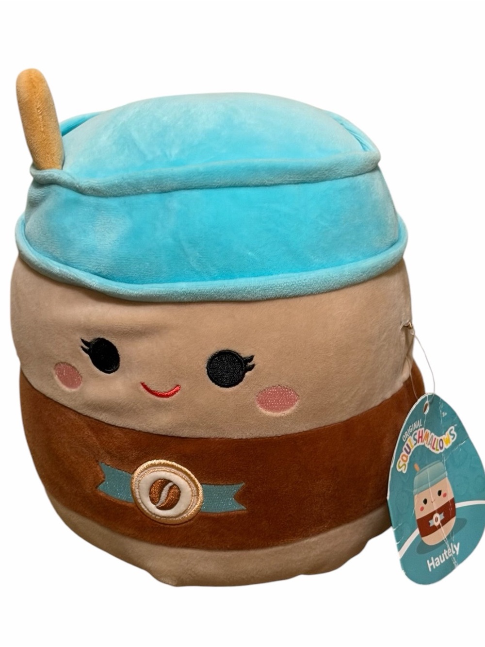 Kellytoys Squishmallows Plush Food Mystery Squad 9" Hautely Coffee NWT NEW